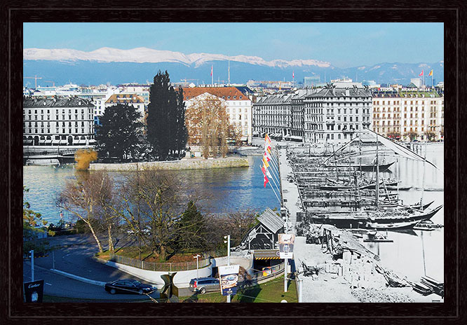 Mt Blanc bridge under construction - 1861