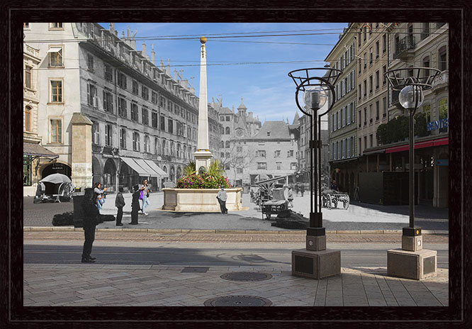 P255834 - La place du Molard - 1871