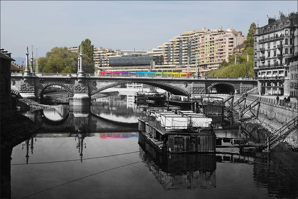 Coulouvreniere bridge - 1865